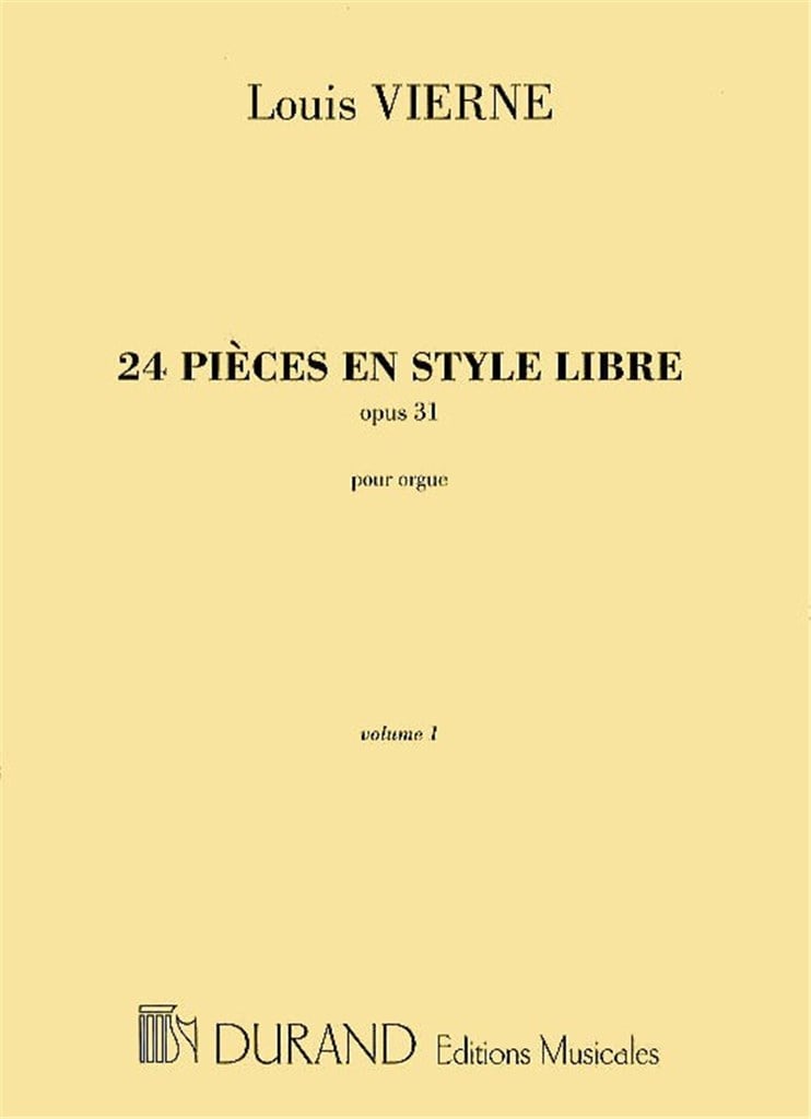 24 Pièces en Style Libre Opus 31 Vol.1